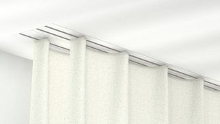 Modell 581 2-läufige Einputzschiene für Verdunkelungsvorhänge