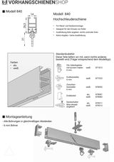 Anleitung zur Montage Modell 840