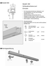 Anleitung zur Montage Modell 400
