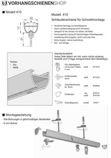 Anleitung zur Montage Modell 410