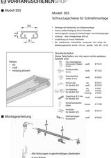 Anleitung zur Montage Modell 505
