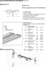 Anleitung zur Montage Modell 815