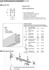 Anleitung zur Montage Modell 820