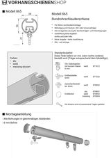 Anleitung zur Montage Modell 865