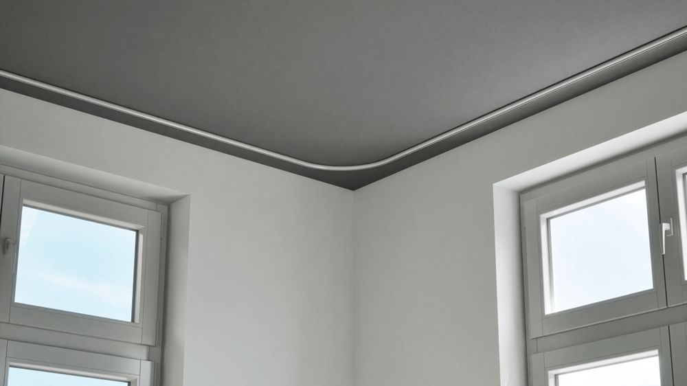 Durchschleuderbogen / Rundbogen (Kurve) für Vorhangschienen