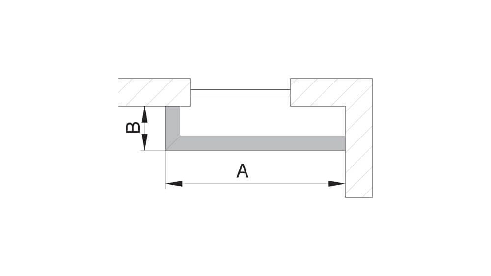 Gehrungsschnitt / Retoure auf Gehrung für Gardinenschienen