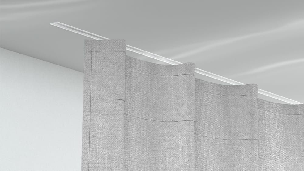 SG6250 Einputzschiene für leichte Vorhänge - deckenbündig