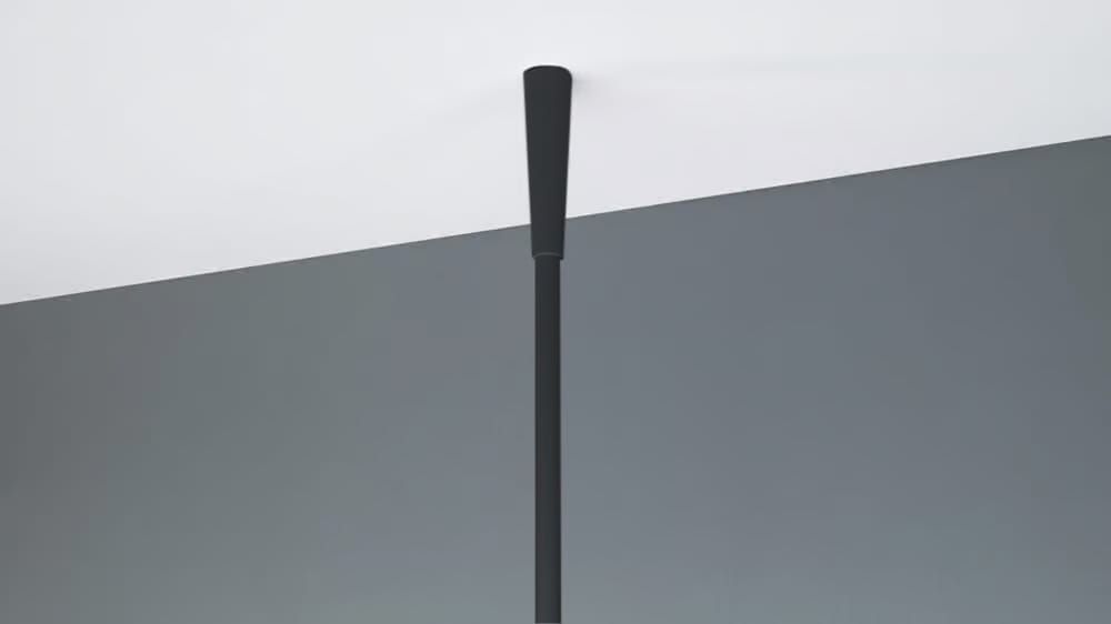 Deckenhänger für Raumtrennschienen – Zubehör in Schwarz