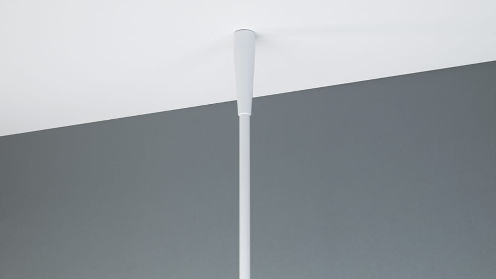 Deckenhänger für Raumtrennschienen – Zubehör in Weiß