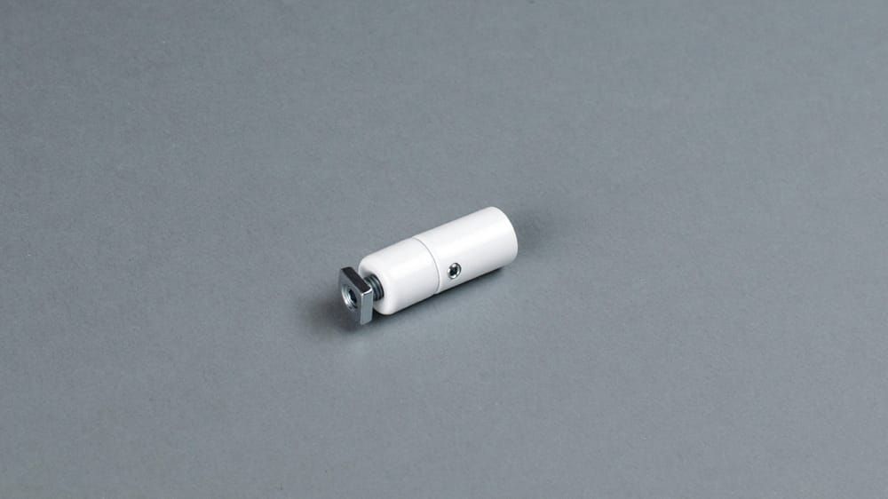 Deckenhänger für Rundrohrschiene, Raumtrennschiene &amp; Duschstange – Zubehör in Weiß