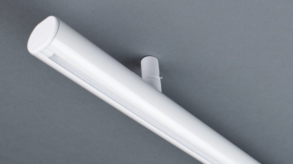 Deckenhänger für Rundrohrschiene, Raumtrennschiene &amp; Duschstange – Zubehör in Weiß