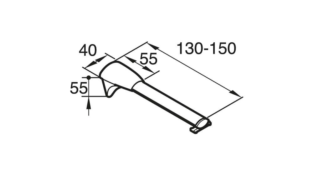 Universalträger für die Wandmontage von Vorhangschienen – Zubehör