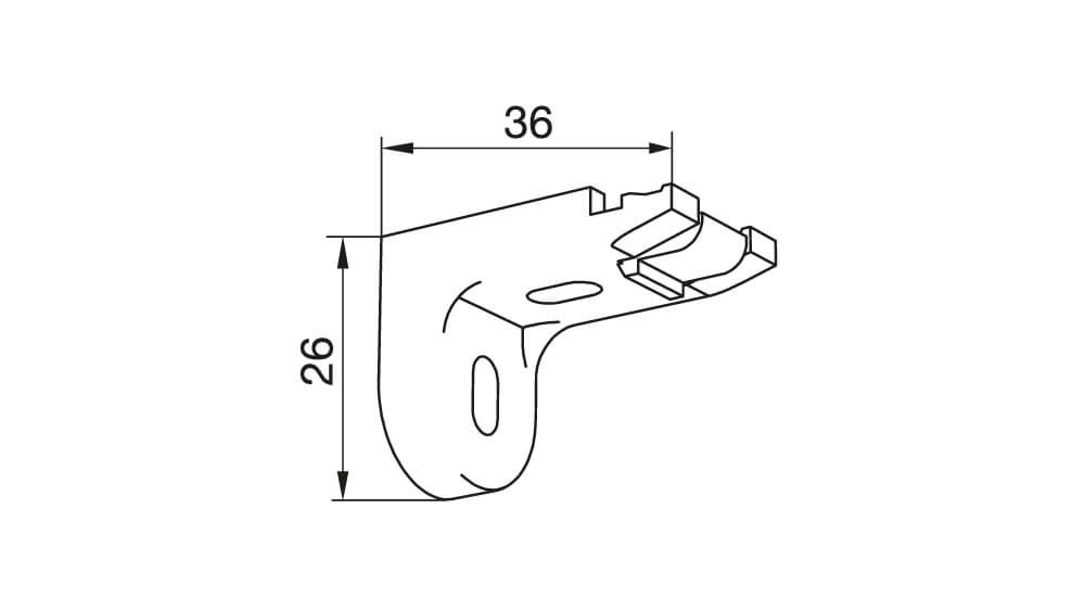 Wandträger für das Alugard Modell 750 – Zubehör