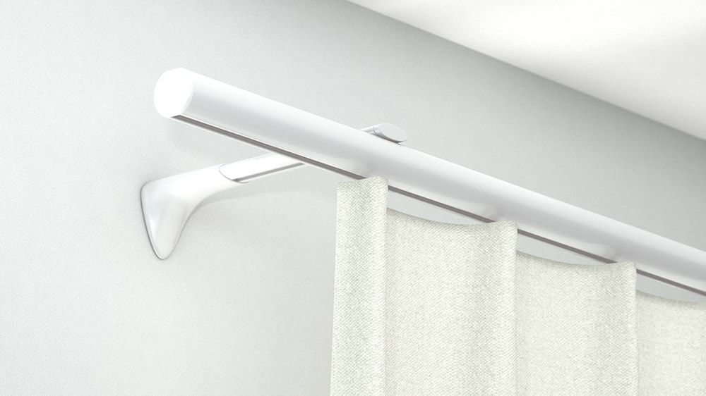 Runde, 1-läufige Innenlaufstange Modell Alugard 440 – in Weiß