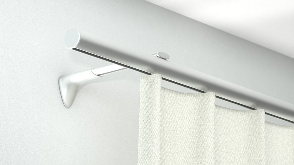 Runde, 1-läufige Innenlaufstange Modell Alugard 440 – in Aluminium