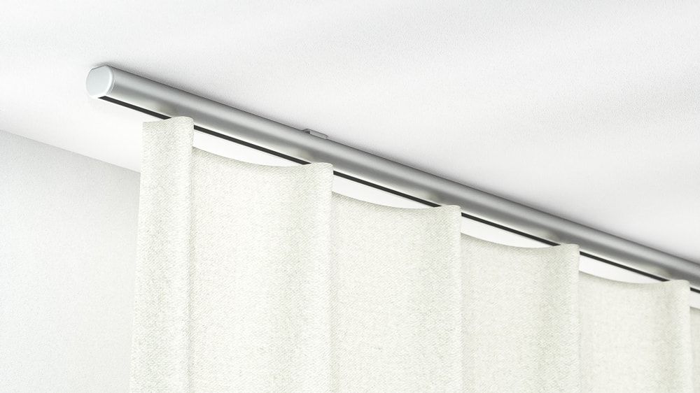 Rundrohrschiene 1-läufig aus Aluminium online kaufen – in Aluminium