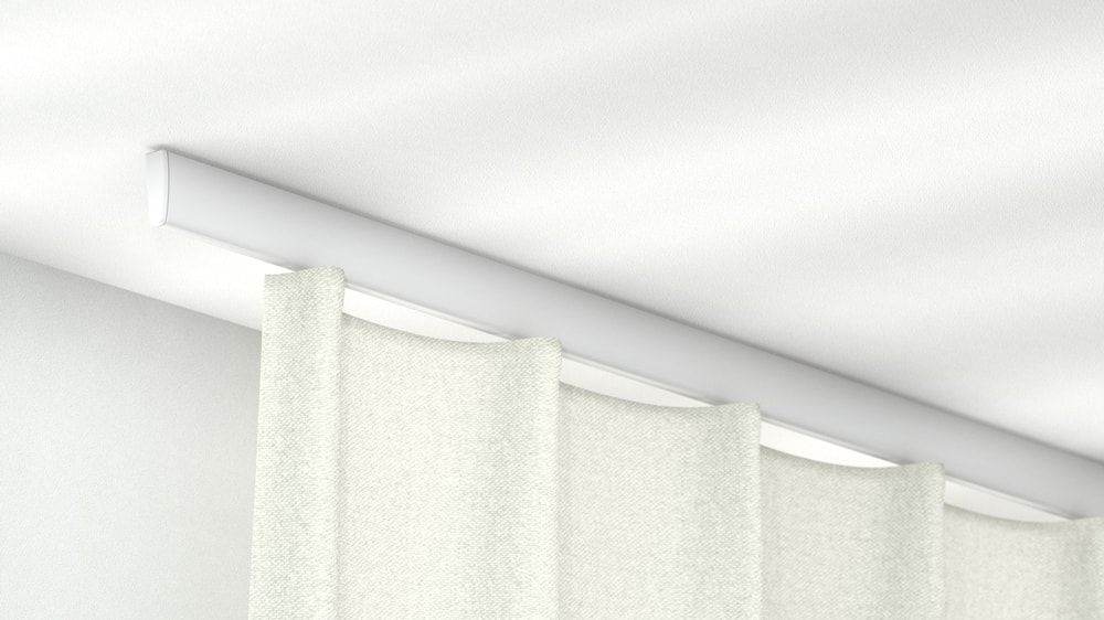 Alugard Modell 750 für besonders schwere Vorhänge – in Weiß