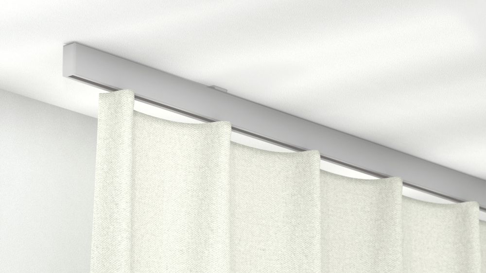 Alugard Modell 840 – Deckenschiene für schwere Vorhänge – in Aluminium