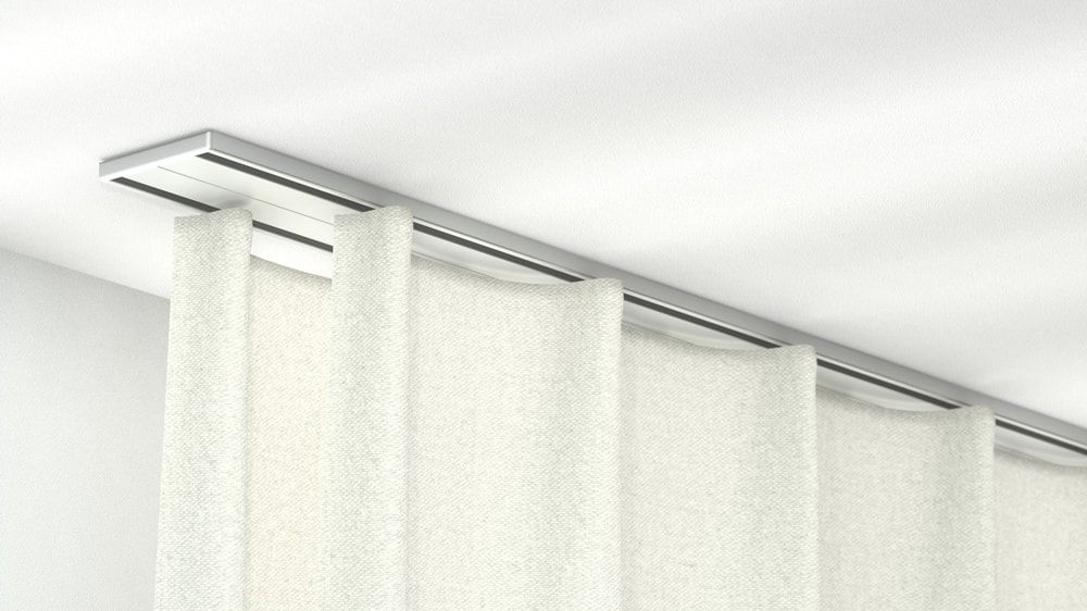 Flachschiene zum Aufschrauben Modell 874 inklusive Enddeckel – in Aluminium