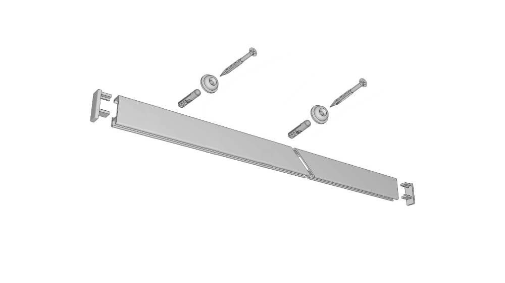 Bilderschiene - Wandschiene für Bilder nach Maß – Montageanleitung