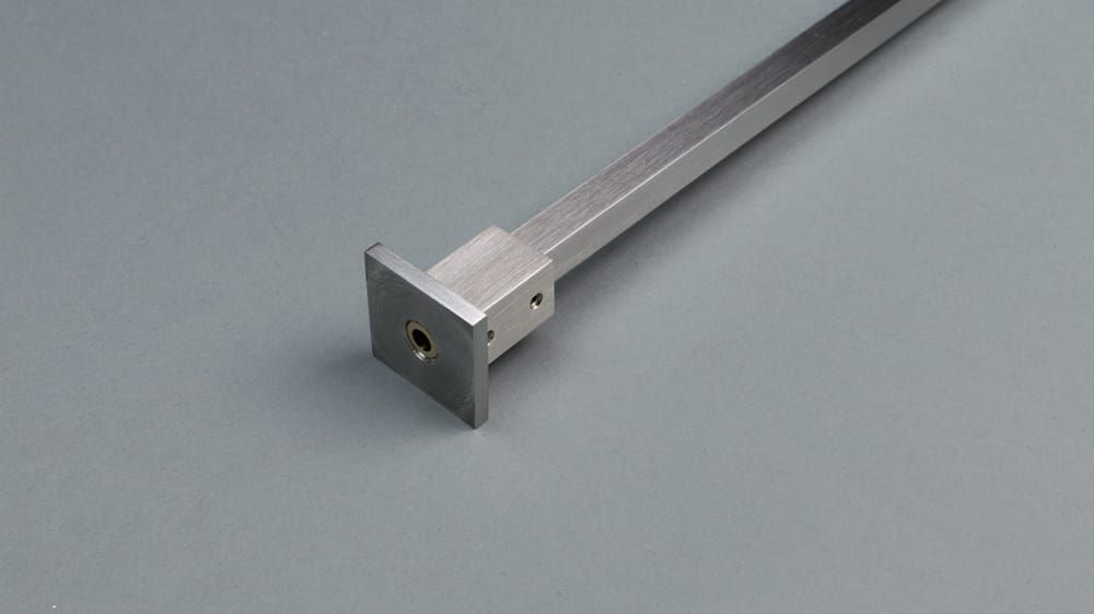 Interstil - Deckenträger 50 cm quadratisch kürzbar – in Edelstahl