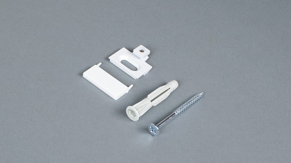 Interstil - Deckenträger für deckennahe 3 mm – in Weiß