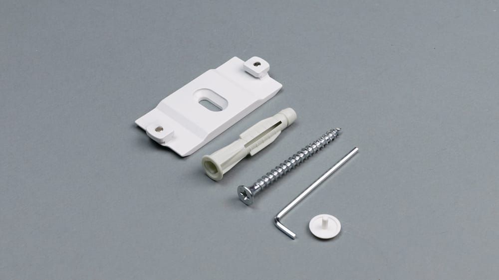 Interstil Deckenträger 2-läufig 3 mm – in Weiß