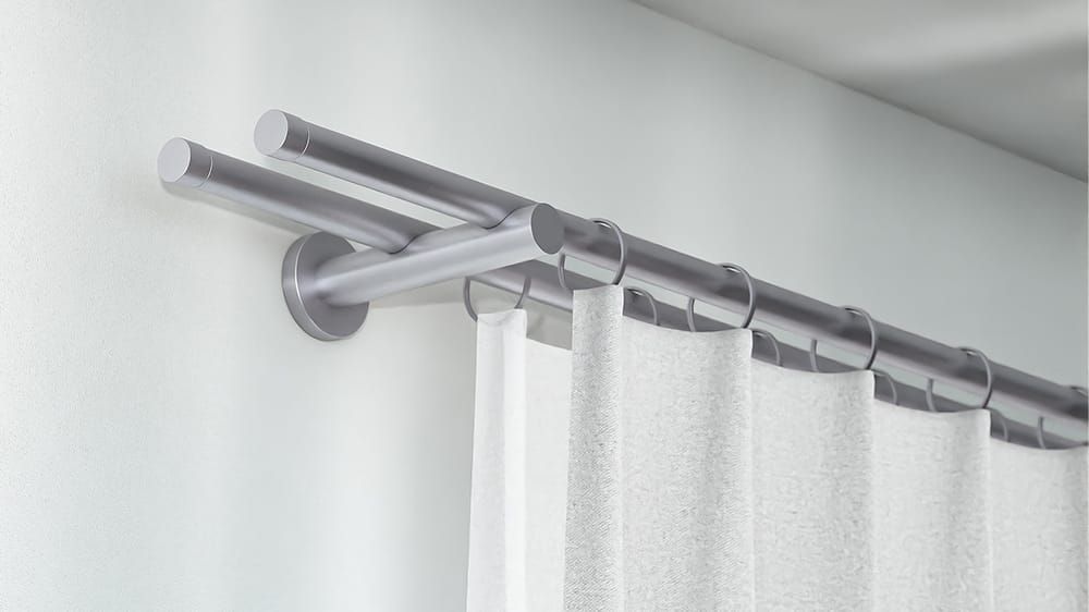 Interstil Barett doppelläufig zur Wandmontage nach Maß – in Edelstahl