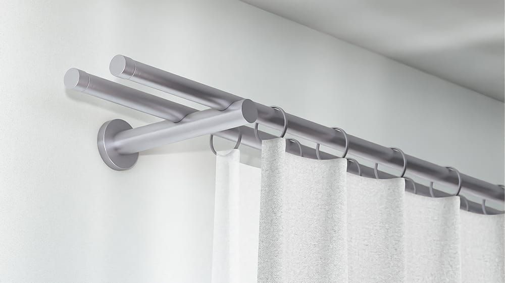 Interstil Barett doppelläufig zur Wandmontage nach Maß – in Edelstahl