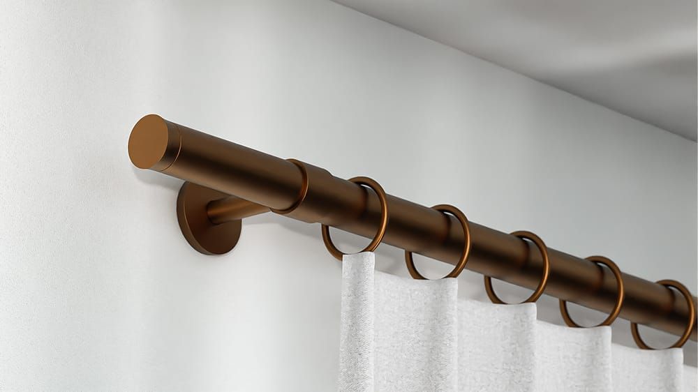 Interstil Castle Gardinenstange zur Wandmontage von Interstil – in Bronze