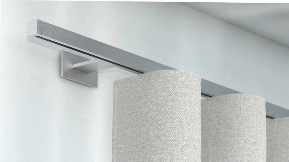 Interstil Compact 1 Vorhangstange für Ihren Vorhang – in Aluminium