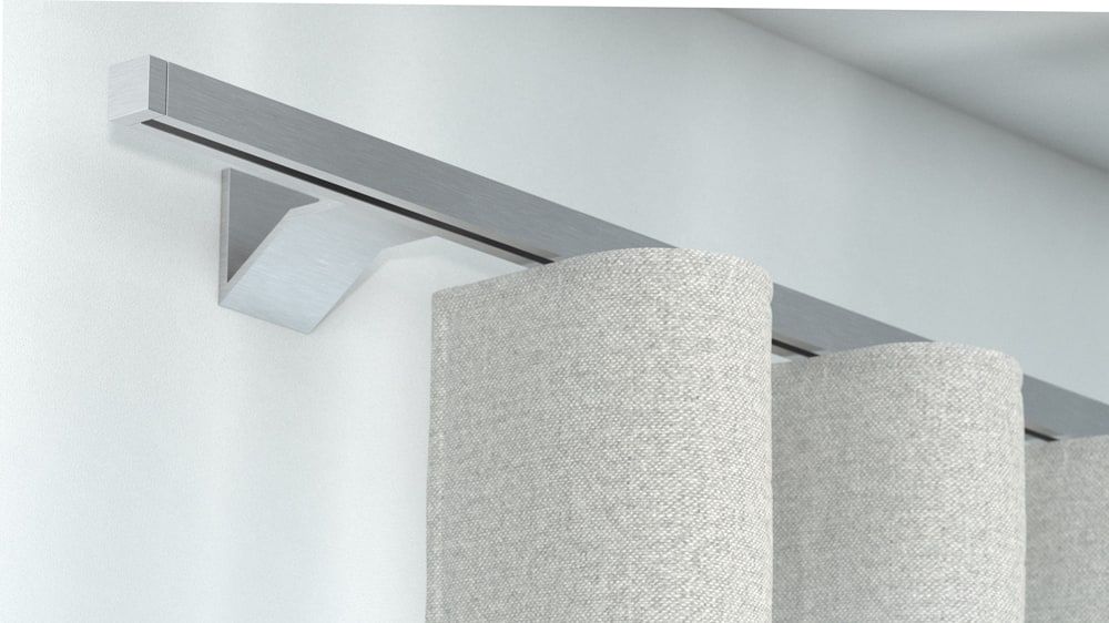 Interstil Compact 2 Vorhangstange für Ihren Vorhang – in Aluminium