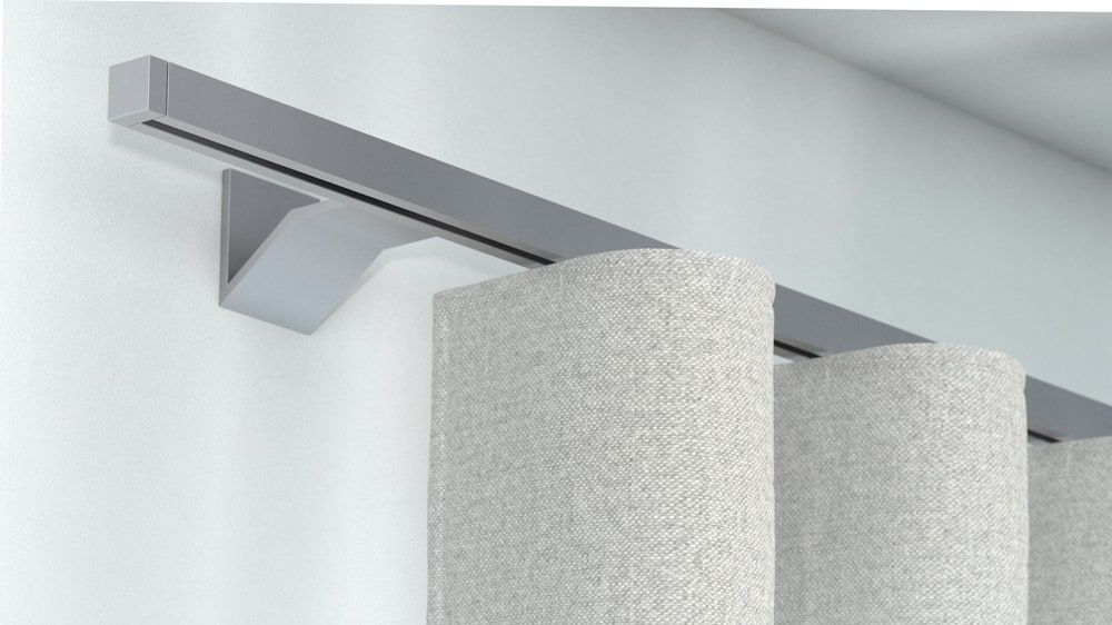 Interstil Compact 2 Vorhangstange für Ihren Vorhang – in Edelstahl