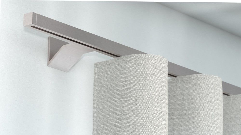 Interstil Compact 2 Vorhangstange für Ihren Vorhang – in Nickel matt