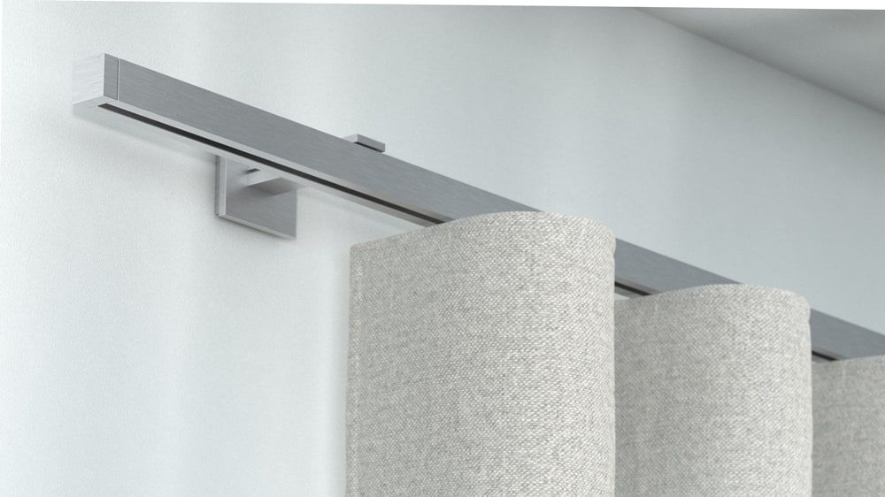 Interstil Compact 3 Vorhangstange für Ihren Vorhang – in Aluminium