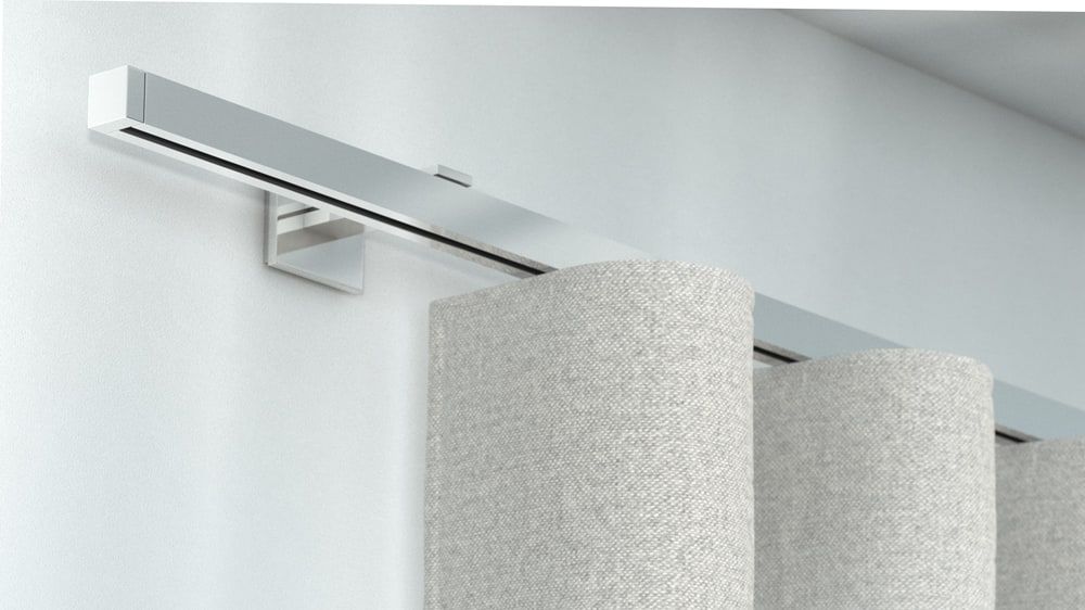 Interstil Compact 3 Vorhangstange für Ihren Vorhang – in Chrom