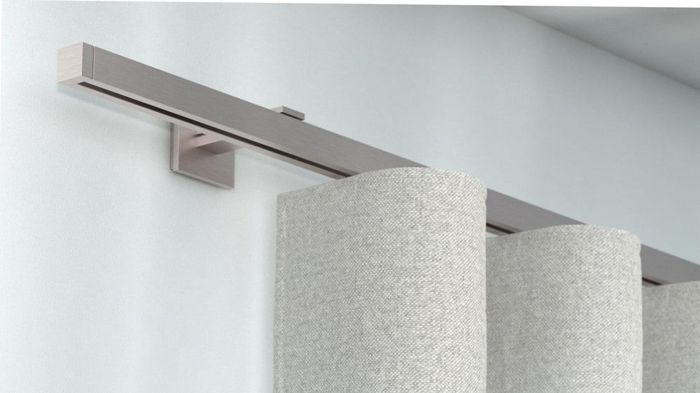 Interstil Compact 3 Vorhangstange für Ihren Vorhang – in Nickel matt