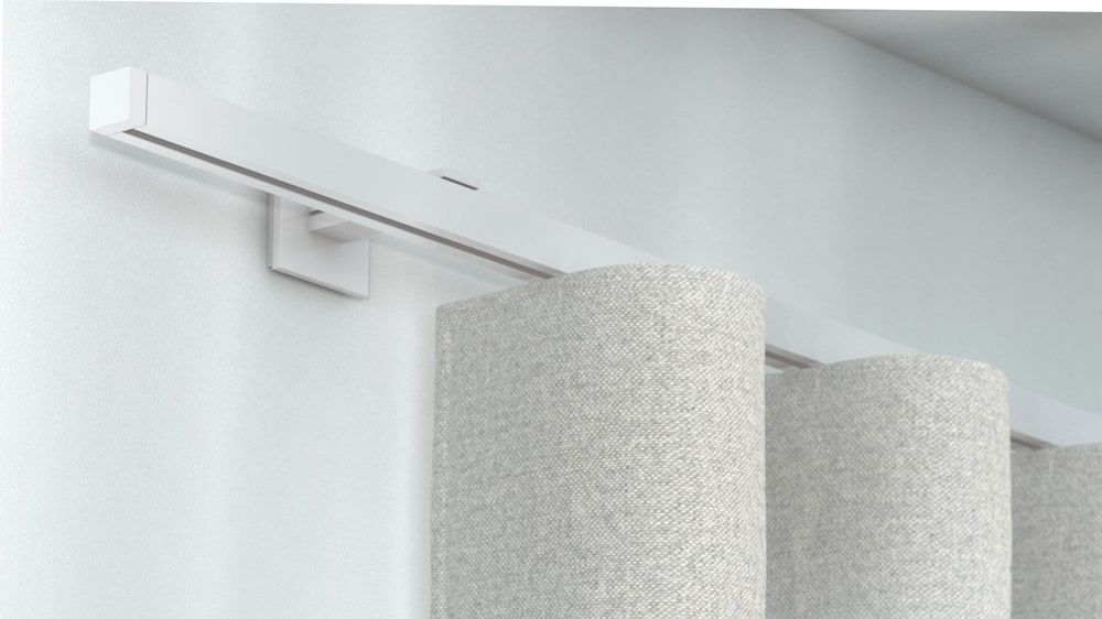 Interstil Compact 3 Vorhangstange für Ihren Vorhang – in Weiß