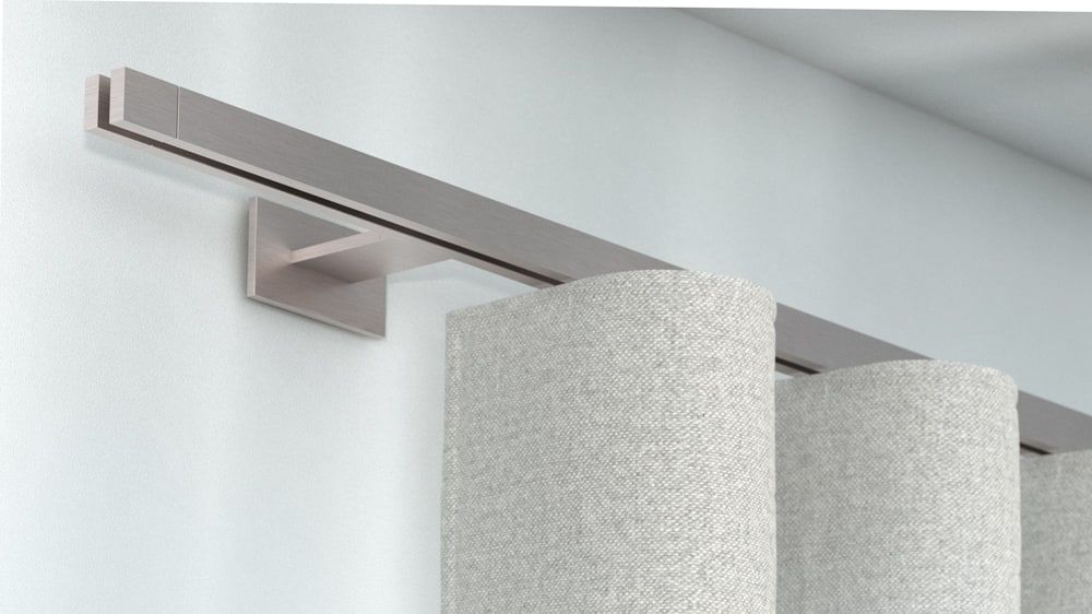 Interstil Concept 1 quadratische Innenlaufstange nach Maß – in Nickel matt