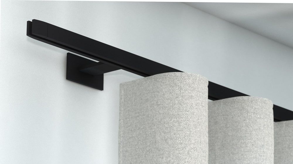 Interstil Convex 1 quadratische Gardinenstange mit Innenlauf