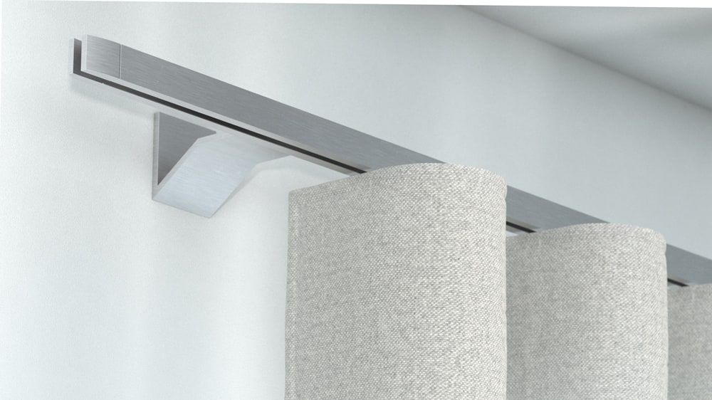 Interstil Convex 2 Innenlauf Vorhangstange auf Maß – in Aluminium