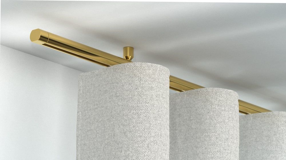 Interstil Corpus 20 mit Endstück Metro - Vorhangstange kaufen  – in Messing