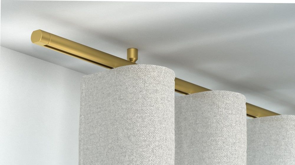 Interstil Corpus 20 mit Endstück Metro - Vorhangstange kaufen  – in Messing