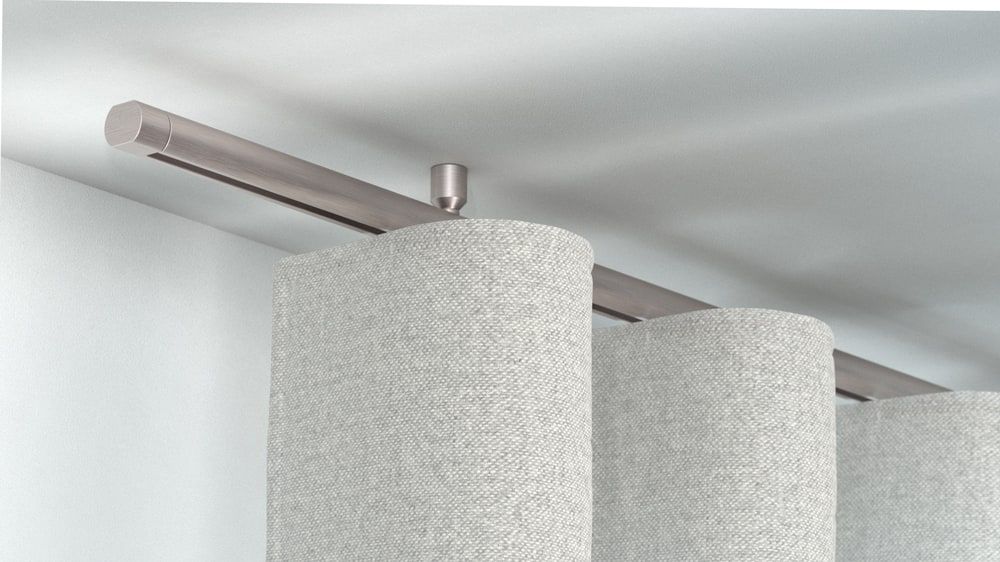 Interstil Corpus 20 mit Endstück Metro - Vorhangstange kaufen  – in Nickel matt