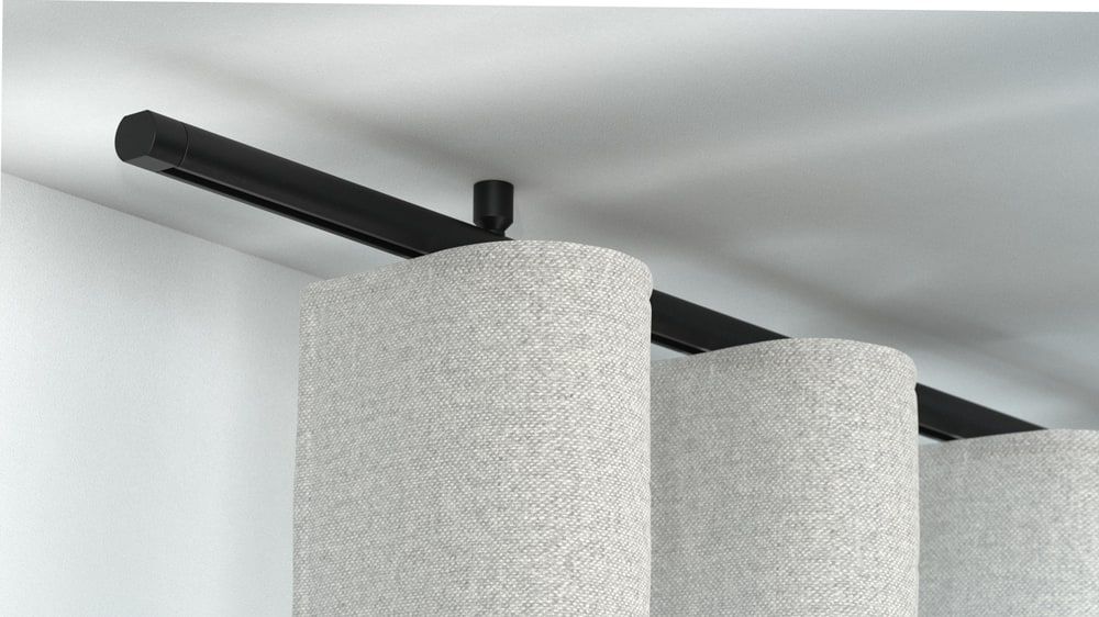 Interstil Corpus 20 mit Endstück Metro - Vorhangstange kaufen  – in Schwarz