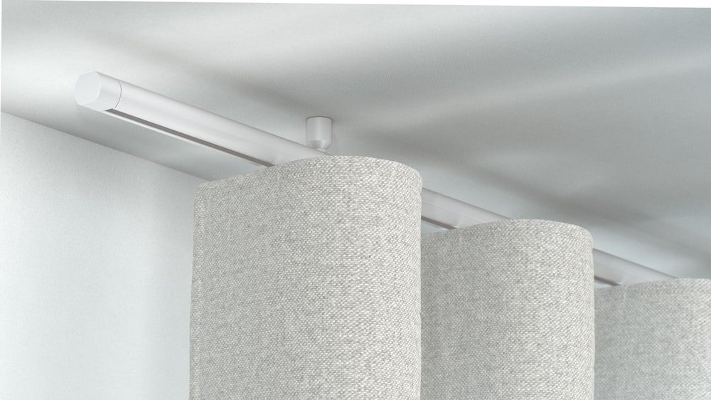 Interstil Corpus 20 mit Endstück Metro - Vorhangstange kaufen  – in Weiß