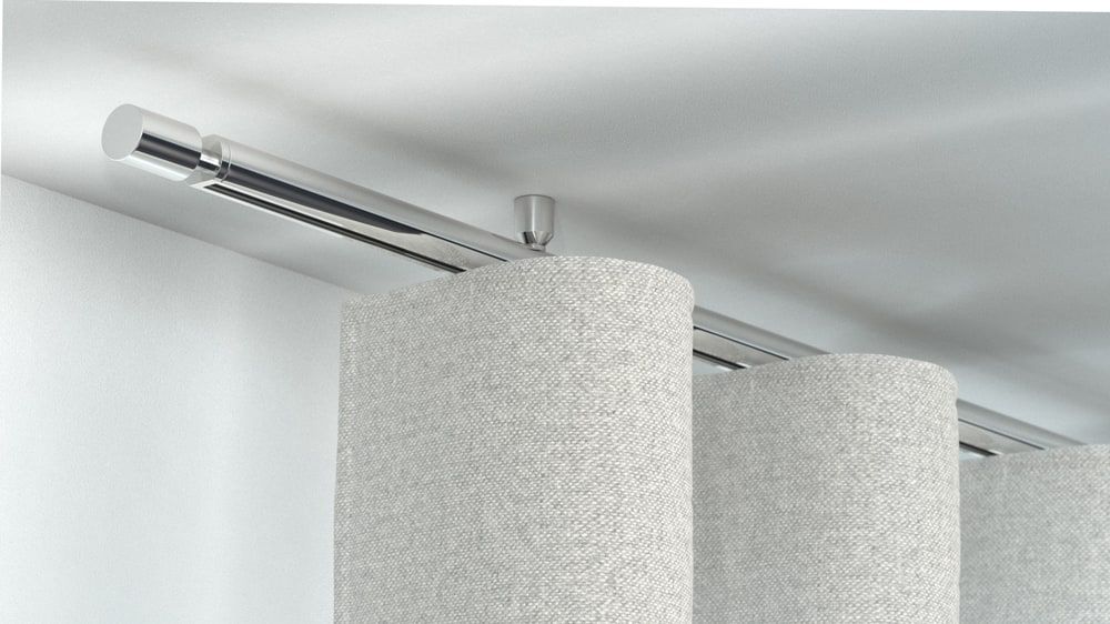 Interstil Corpus 20 mit Endstück Retro - Gardinenstange kaufen  – in Chrom
