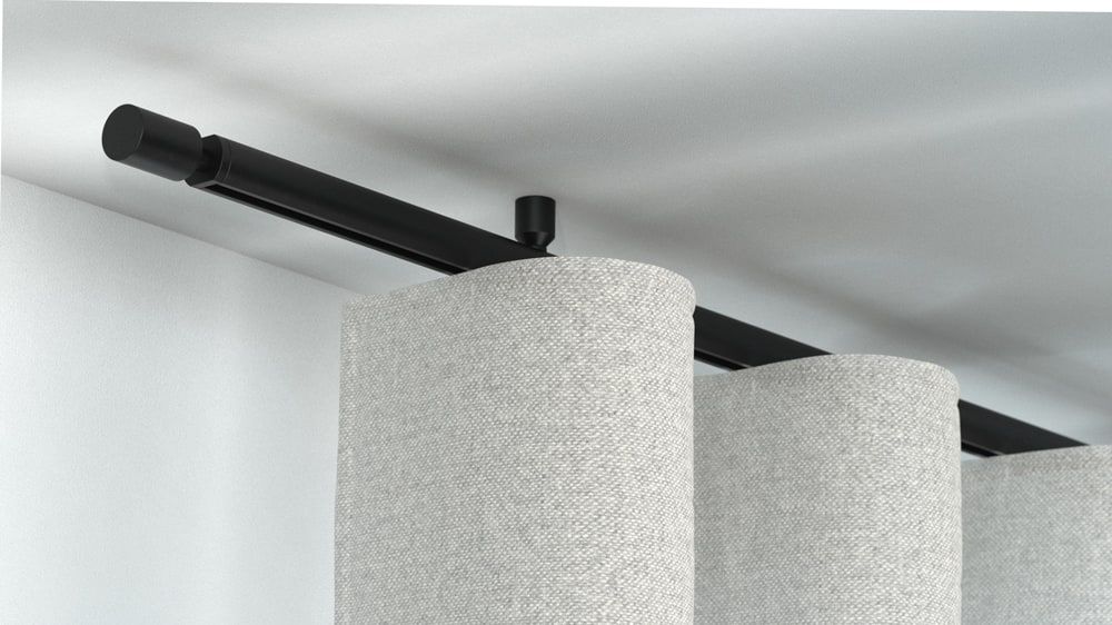 Interstil Corpus 20 mit Endstück Retro - Gardinenstange kaufen  – in Schwarz