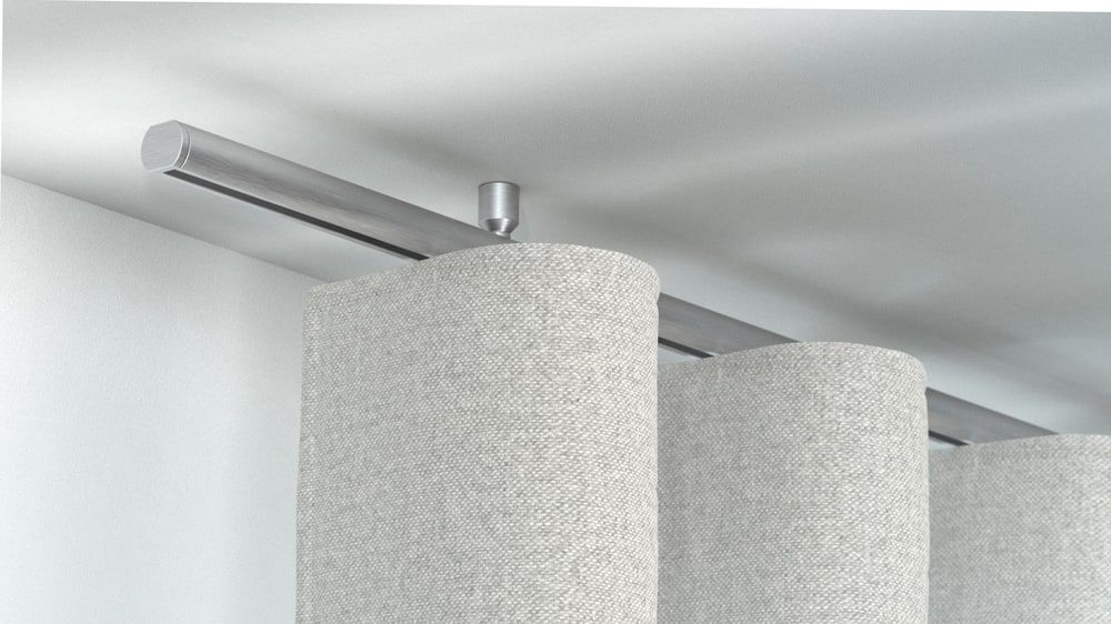 Interstil Corpus 20 Innenlauf Gardinenstange zur Deckenmontage – in Aluminium