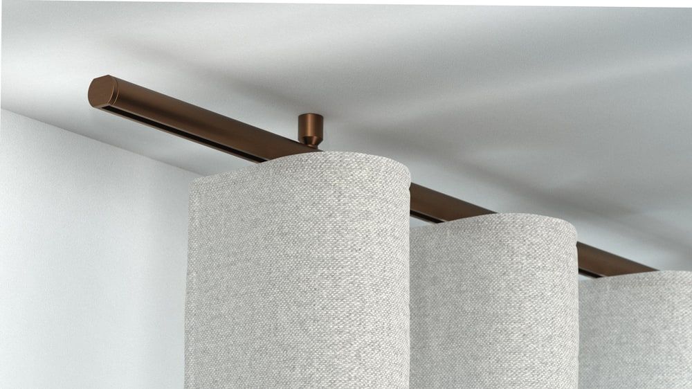 Interstil Corpus 20 Innenlauf Gardinenstange zur Deckenmontage – in Bronze